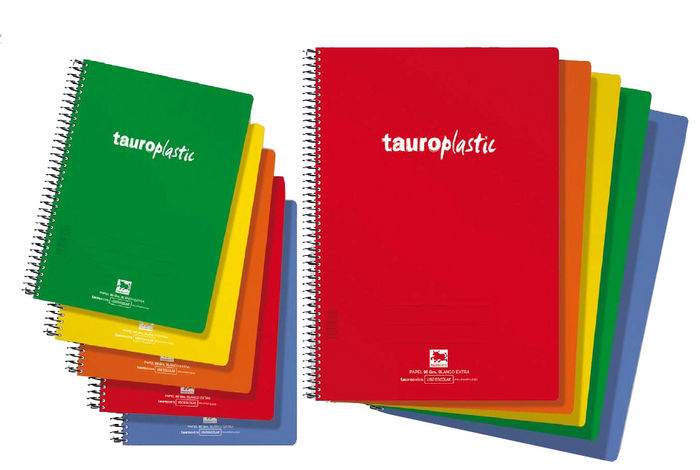 BLOC ESPIRAL FOLIO 80H PP PAUTA 2.5 90GR COLORES SURTIDOS