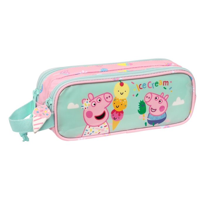 PORTATODO DOBLE CON ASA PEPPA PIG ICE CREAM