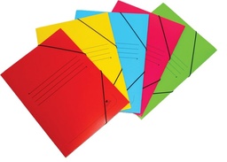 [8436013254833] CARPETA FOLIO GOMAS COLORES SOLAPA CARTON 500GR SURTIDAS