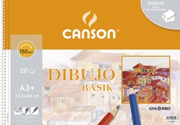 [8422714006949] BLOCK DIBUJO 20hojas BASIK 325*460 150gramos Sin Recuadro