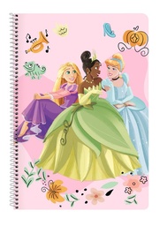 [8412688516902] LIBRETA A4 TAPAS DURAS 80H PRINCESAS DISNEY