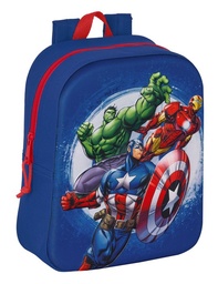 [8412688535712] MOCHILA GUARDERIA 3D CUADRADA AVENGERS