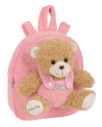 [8412688545414] MOCHILA GUARDERIA ROSA CON OSITO