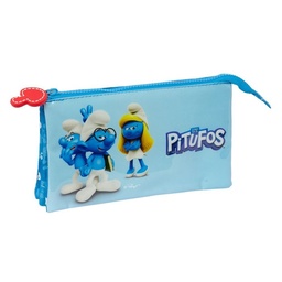 [8412688555703] PORTATODO TRIPLE LOS PITUFOS