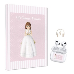 [9788412749830] LIBRO COMUNION NIÑA 29X24 CM + AURICULARES