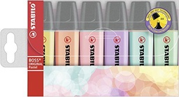 [4006381492881] MARCADOR STABILO BOSS ORIGINAL PASTEL BLISTER 6 COLORES SUR