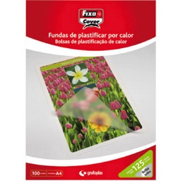 [8413623102051] CAJA 100 FUNDAS PLASTIFICAR A5 BRILLO 154X216MM 125 MICRAS