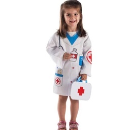 [802521] DISFRAZ UNISEX diy CAMISA MEDICO/A 4/6 A—OS
