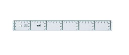 [8412688409303] REGLA 30CM GRADUADA TRANSPARENTE CAJA 20 UD
