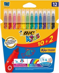 [3270220103226] ROTULADORES BIC KIDS MEDIA 10+2 COLORES COULEUR